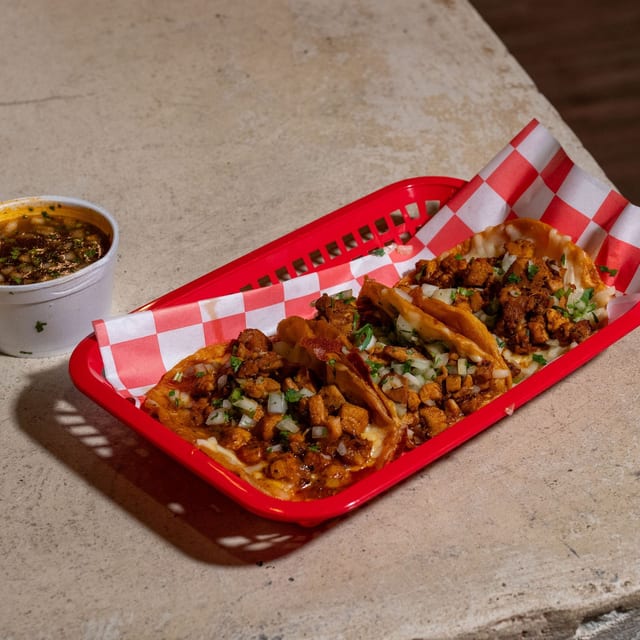Chicken Birria Tacos.