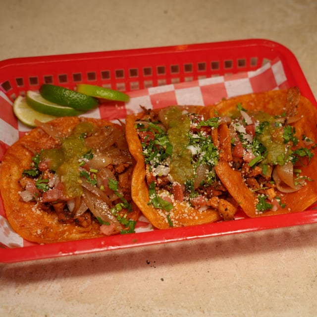 Chicken Fajita Tacos.